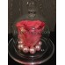 Стабилизированная роза в стеклянной колбе (розовая)